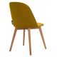 Jedilni stol RIFO 86x48 cm rumena/bukev hrast
