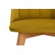 Jedilni stol RIFO 86x48 cm rumena/bukev hrast
