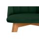 Jedilni stol RIFO 86x48 cm temno zelena/bukev hrast