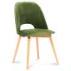 Jedilni stol TINO 86x48 cm svetlo zelena/bukev hrast