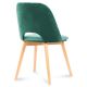 Jedilni stol TINO 86x48 cm temno zelena/bukev hrast