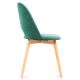 Jedilni stol TINO 86x48 cm temno zelena/bukev hrast