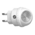 LED Orientacijska svetilka za vtičnico s senzorjem LED/1W/230V