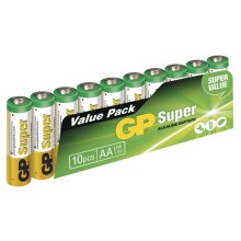 10 kom Alkalna baterija AA GP SUPER 1,5V