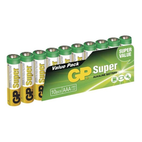10 kom Alkalna baterija AAA GP SUPER 1,5V