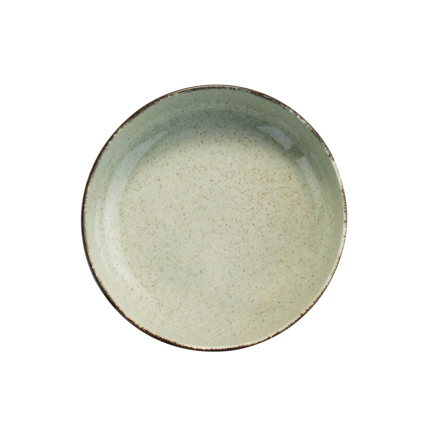 12-delni jedilni set iz zelenega porcelana