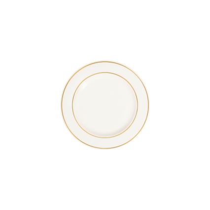 18-delni jedilni komplet v beli/zlati barvi, iz porcelana