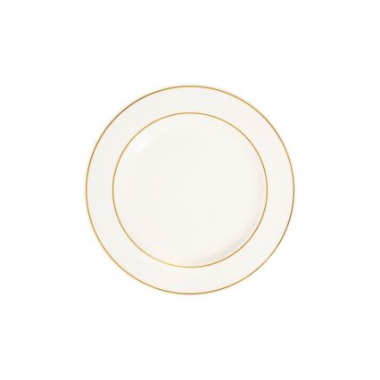 18-delni jedilni komplet v beli/zlati barvi, iz porcelana