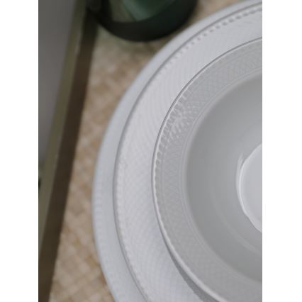 18-delni jedilni servis bel/porcelan