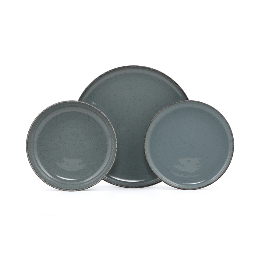 18-delni jedilni servis, modra/porcelan