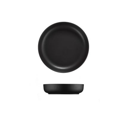 18-delni jedilni servis v črni barvi iz porcelana