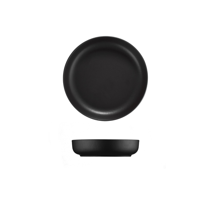 18-delni jedilni servis v črni barvi iz porcelana