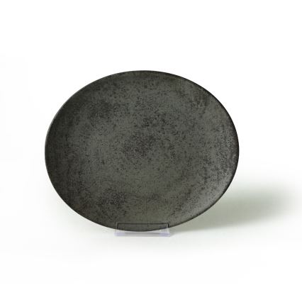 18-delni jedilni set, antracit/zelena, iz kamenine