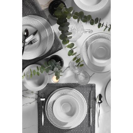 18-delni jedilni set, bel/porcelan