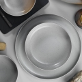 18-delni jedilni set, siv/porcelan