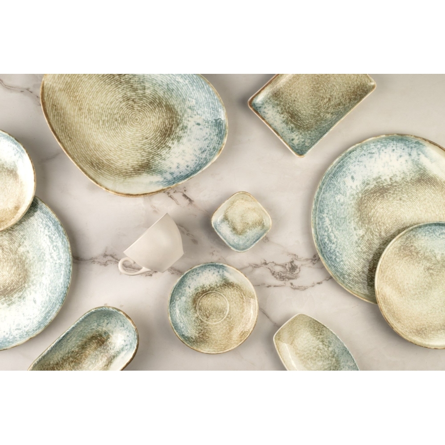 18-delni jedilni set, večbarven/porcelan