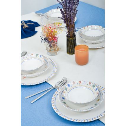 18-delni jedilni set, večbarven/porcelan