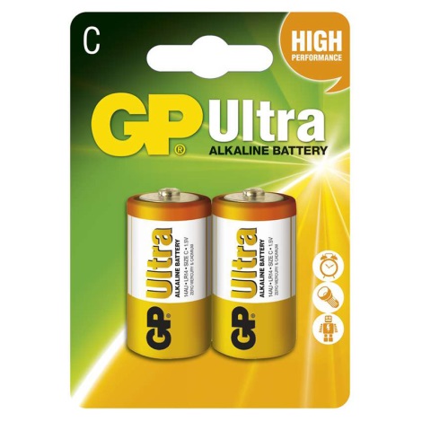 2 kom Alkalna baterija C GP ULTRA 1,5V