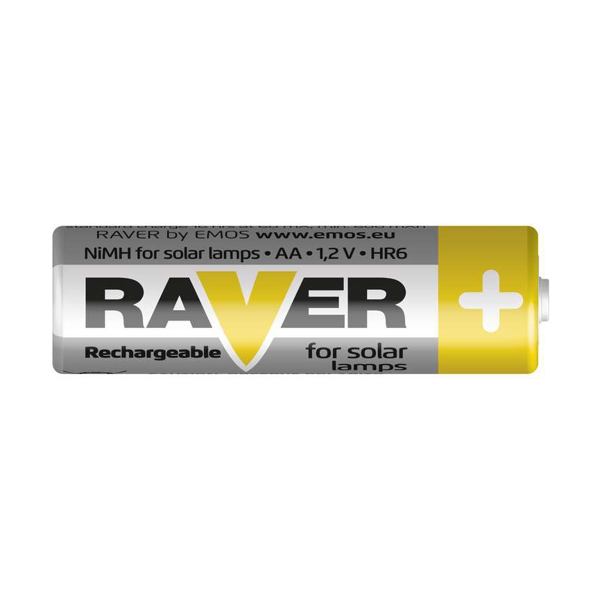 2 kom Polnilna baterija AA RAVER NiMH/1,2V/600 mAh