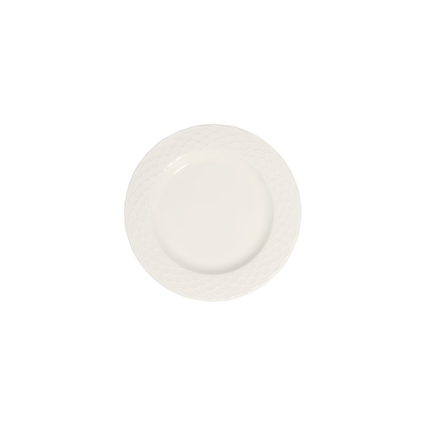 24-delni bel jedilni servis iz porcelana