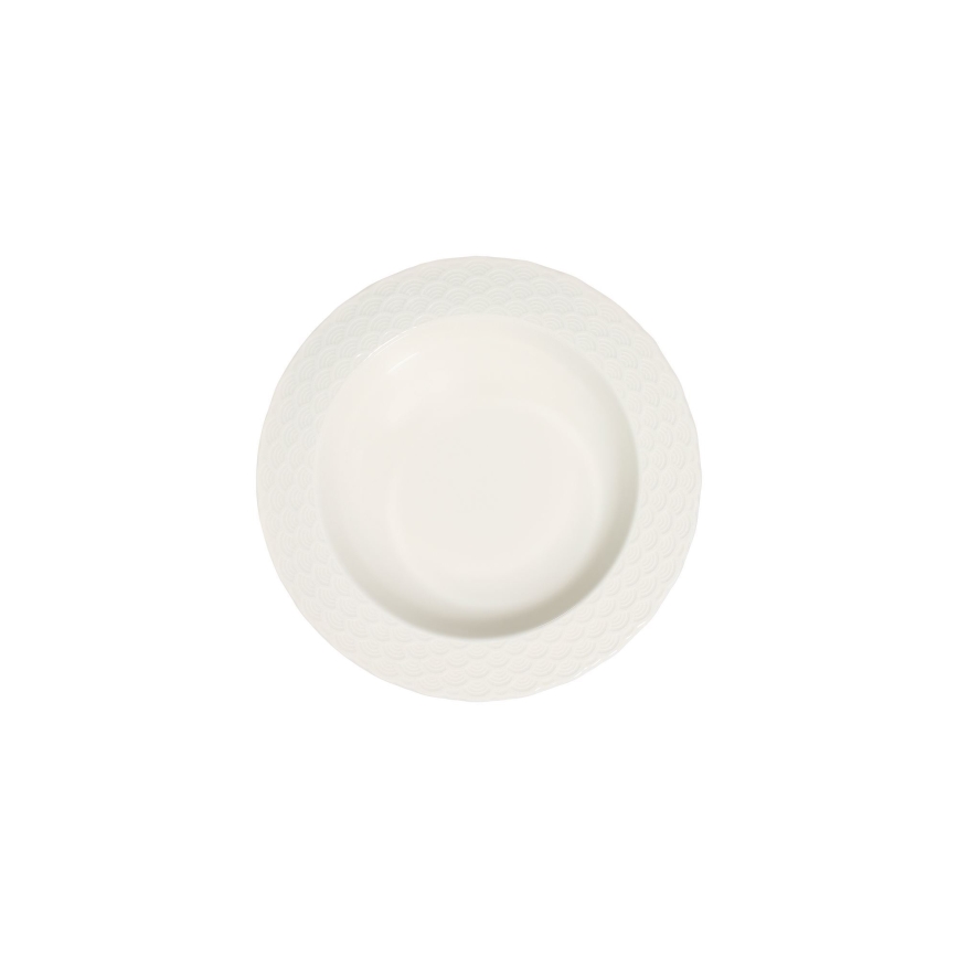 24-delni bel jedilni servis iz porcelana