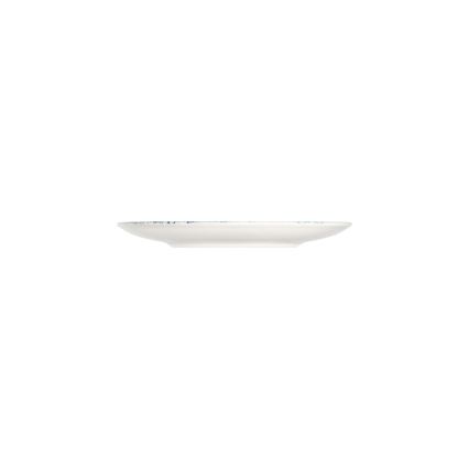 24-delni jedilni komplet, bel/rdeč/moder, porcelan