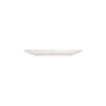 24-delni jedilni komplet, bel/rdeč/moder, porcelan