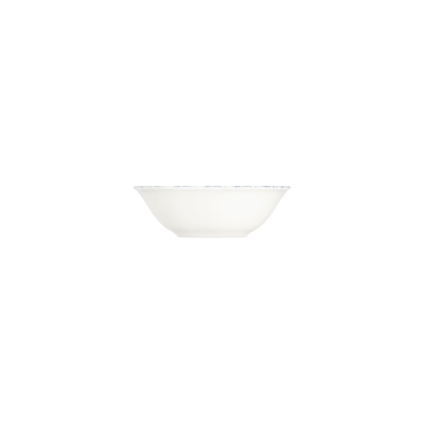 24-delni jedilni komplet, bel/rdeč/moder, porcelan