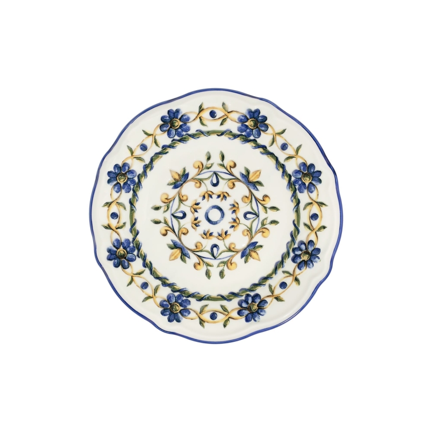 24-delni jedilni komplet iz porcelana – na voljo v beli, modri ali rumeni barvi