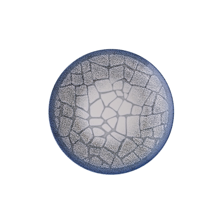 24-delni jedilni komplet, moder, iz porcelana