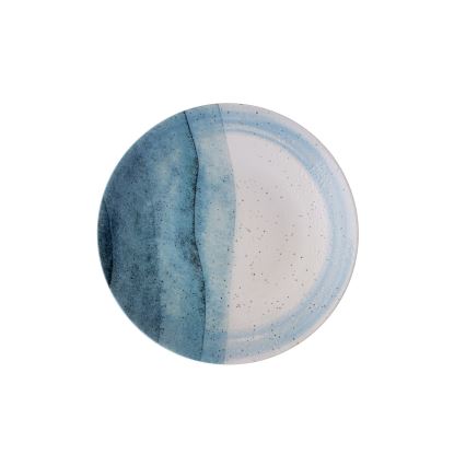 24-delni jedilni komplet modra/kremna/porcelan