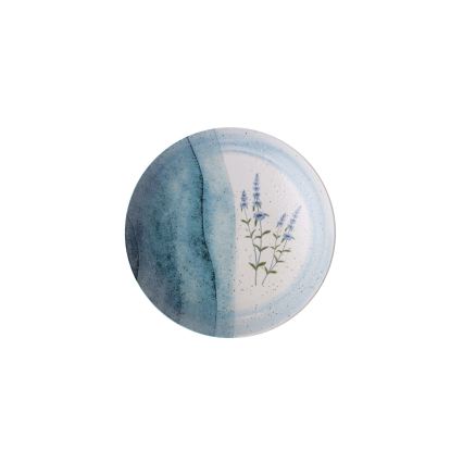 24-delni jedilni komplet modra/kremna/porcelan