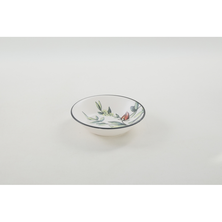 24-delni jedilni komplet, pisan, iz kamenine