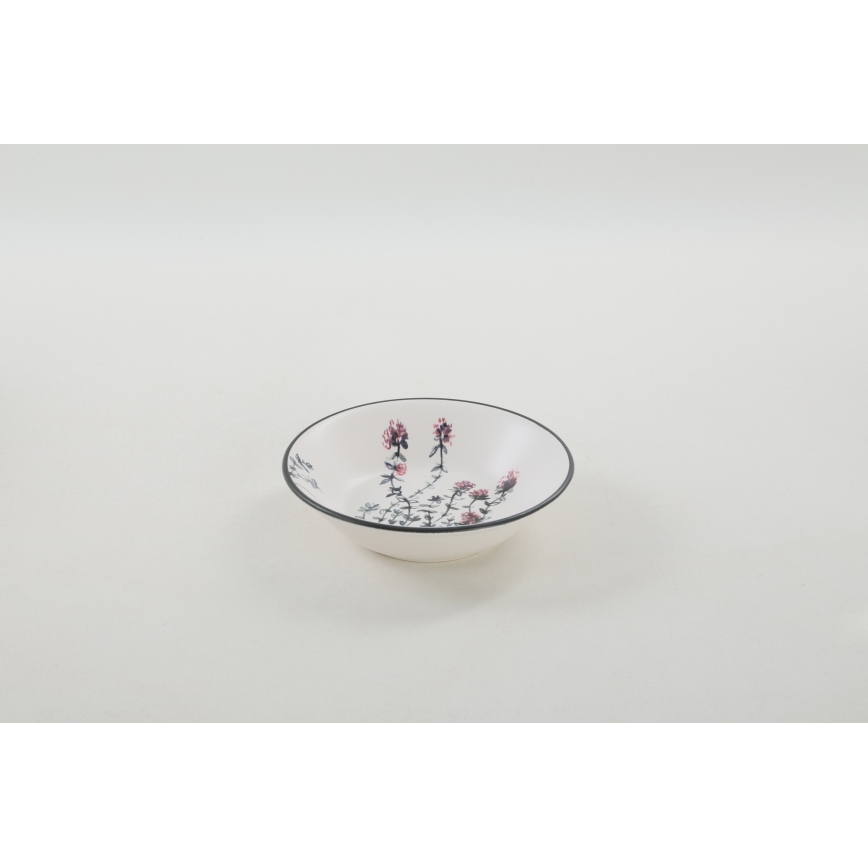 24-delni jedilni komplet, pisan, iz kamenine