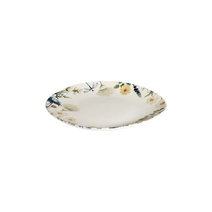 24-delni jedilni komplet večbarven/rjav/porcelan