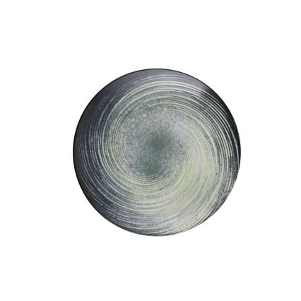 24-delni jedilni komplet, zelen/črn, porcelan