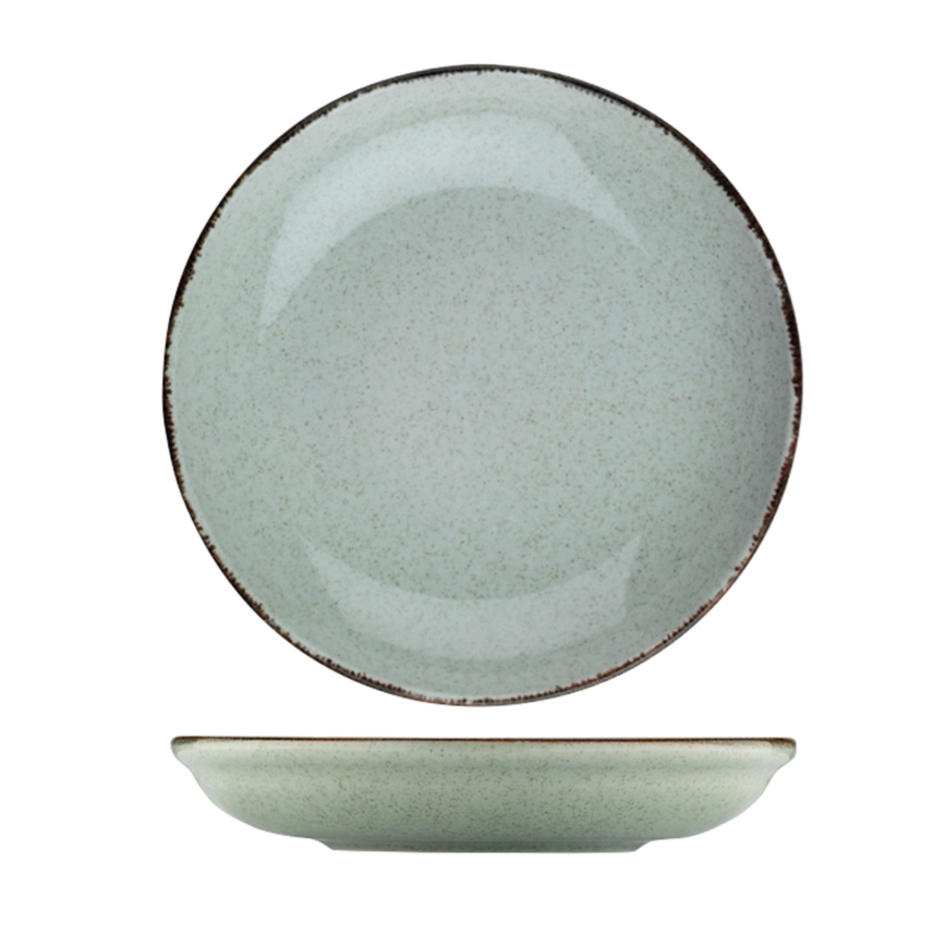 24-delni jedilni komplet, zeleni/porcelan