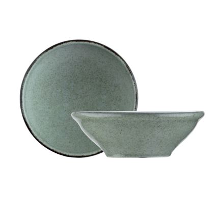 24-delni jedilni komplet, zeleni/porcelan