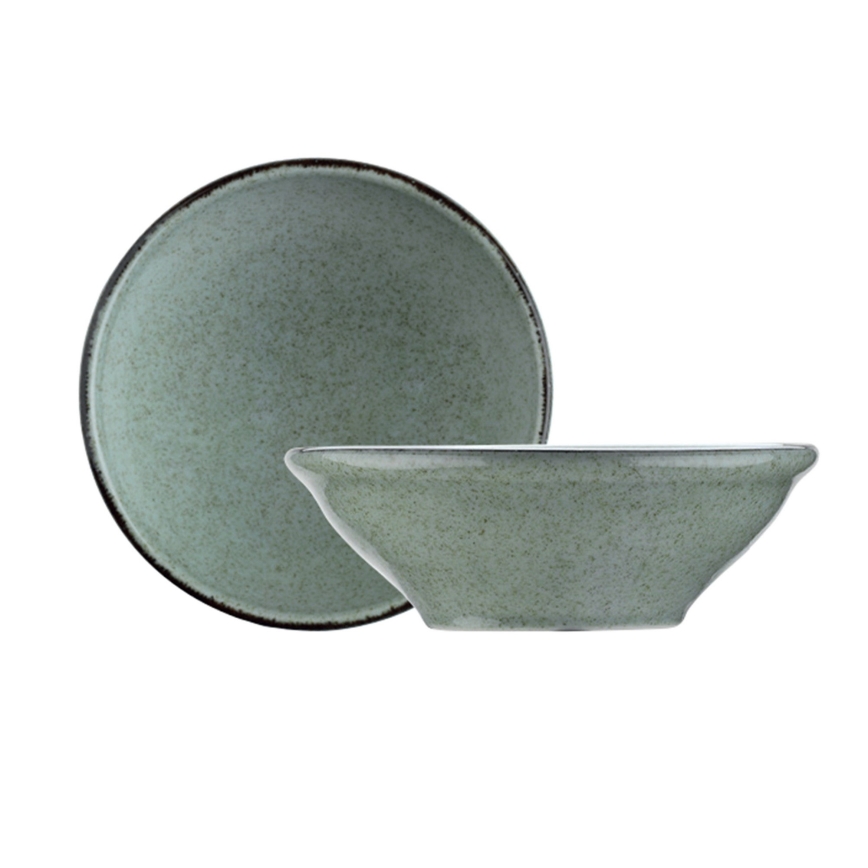 24-delni jedilni komplet, zeleni/porcelan