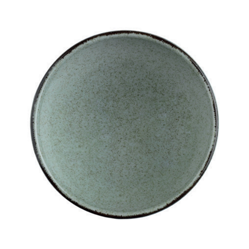 24-delni jedilni komplet, zeleni/porcelan