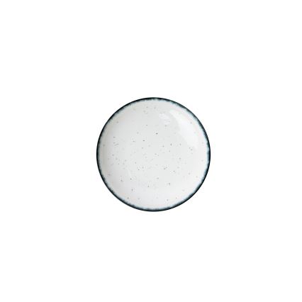 24-delni jedilni servis, bel/črn, porcelan