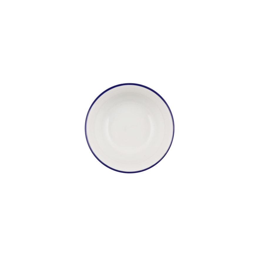 24-delni jedilni servis, bel/moder, iz porcelana