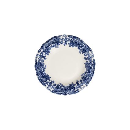 24-delni jedilni servis, bel/moder, iz porcelana