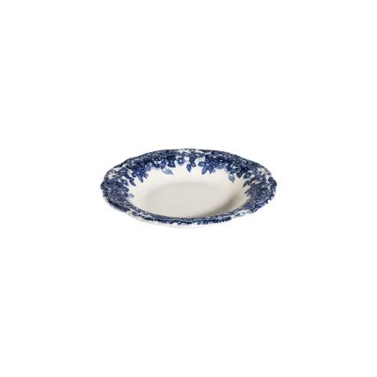24-delni jedilni servis, bel/moder, iz porcelana
