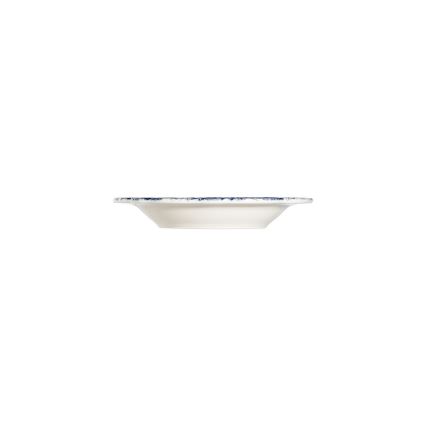 24-delni jedilni servis, bel/moder, iz porcelana