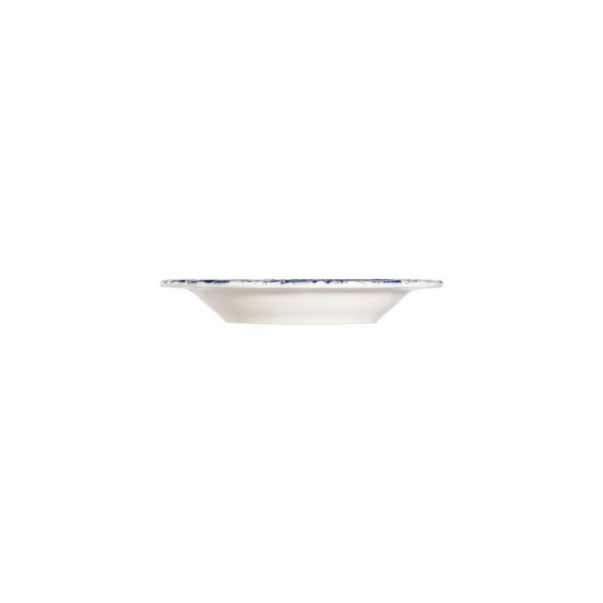 24-delni jedilni servis, bel/moder, iz porcelana