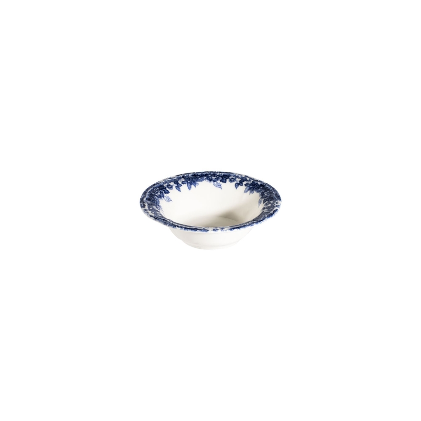 24-delni jedilni servis, bel/moder, iz porcelana