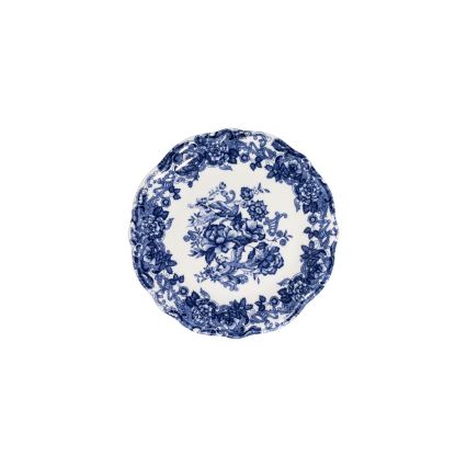 24-delni jedilni servis, bel/moder, iz porcelana