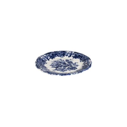 24-delni jedilni servis, bel/moder, iz porcelana
