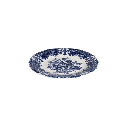 24-delni jedilni servis, bel/moder, iz porcelana